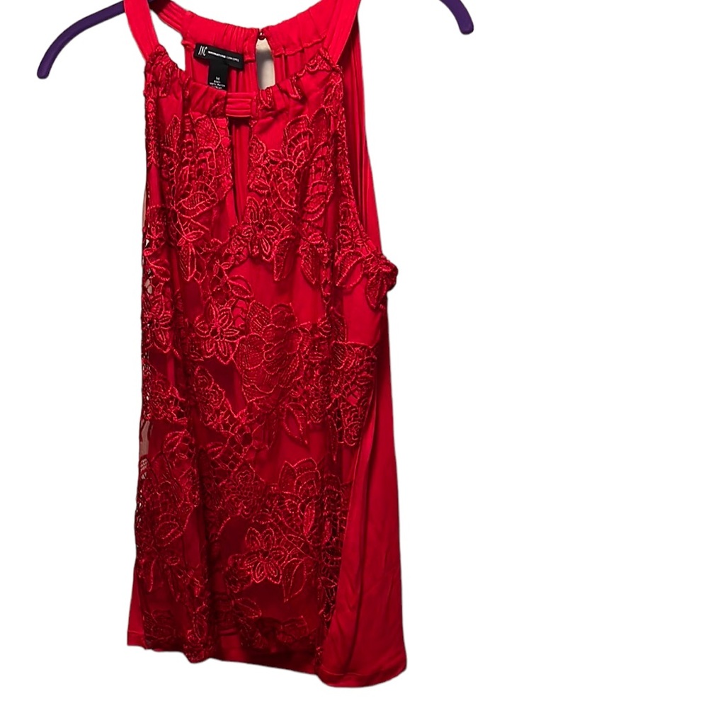 Never Worn! INC, Red, size M top.